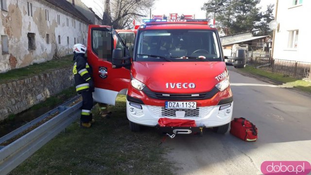 Zderzenie osobówki i ciężarówki w Rudnicy