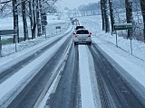 Utrudnienia na drogach śnieg
