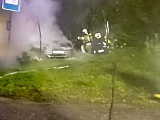 Pożar samochodu w Opolnicy