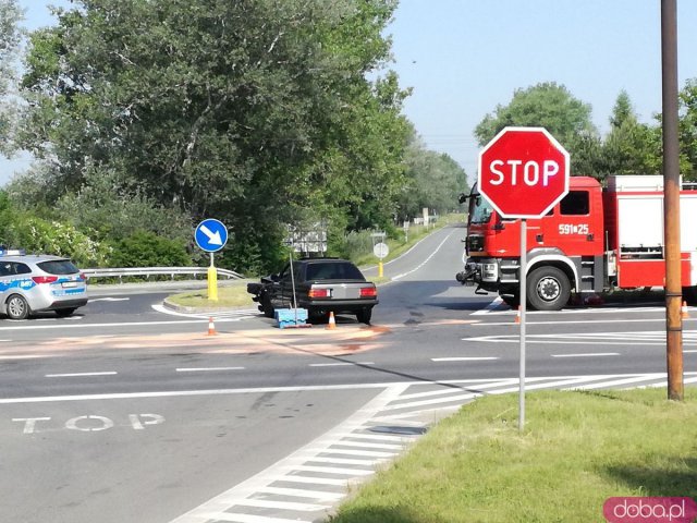 Wypadek na skrzyżowaniu k8 i Legnickiej w Ząbkowicach Śląskich