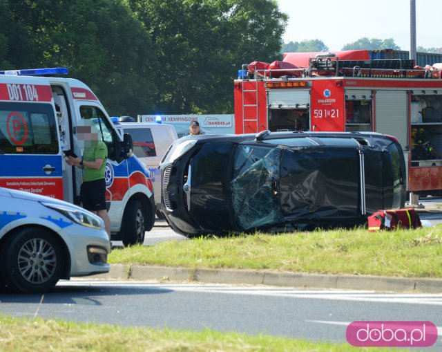 Wypadek na skrzyżowaniu k8 i Legnickiej w Ząbkowicach Śląskich