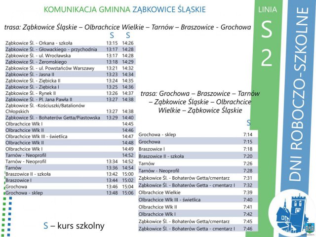 Autobusy Ząbkowickiej Komunikacji Publiczne rozkład jazdy