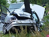 BMW uderzyło w  drzewo między Kamieńcem a Złotym Stokiem