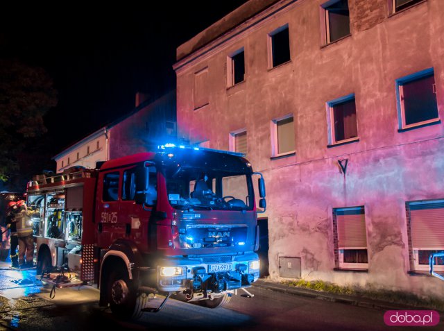 Pożar mieszkania na Bohaterów Getta w Ząbkowicach Śląskich
