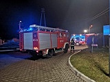 Pożar autobusu przy stacji paliw Ziębice