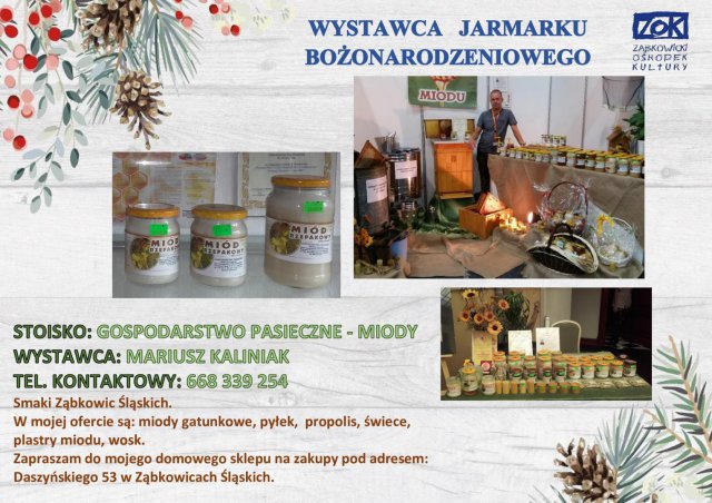 Jarmark Bożonarodzeniowy ONLINE - Wystawcy czekają na wasze zakupy