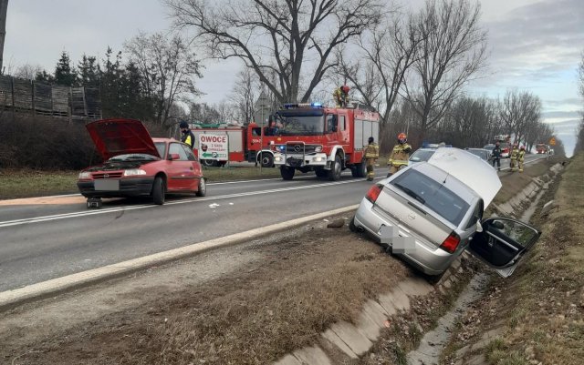 Wypadek na ósemce w Przyłęku. Droga zablokowana