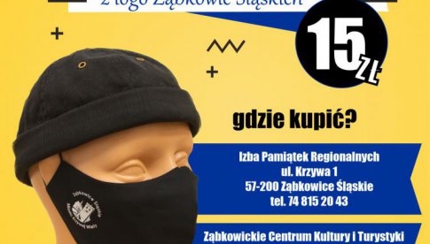 Maseczki ochronne z logiem Ząbkowic Śląskich już w sprzedaży!