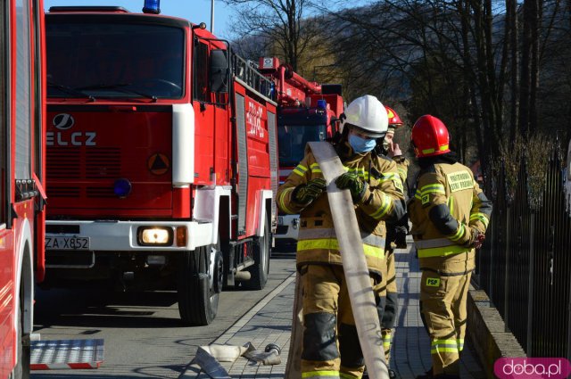 Pożar w domu jednorodzinnym w Bardzie