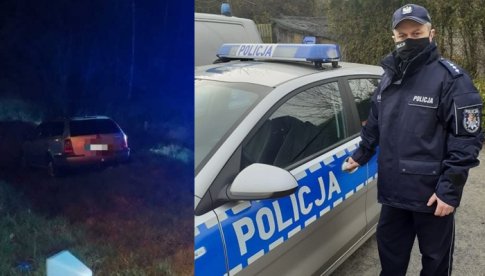 Policjant wracający ze służby z narażeniem życia zatrzymał pijanego kierowcę 