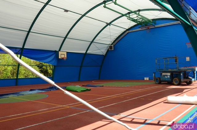 Modernizacja namiotowej hali sportowej w Kamieńcu Ząbkowickim