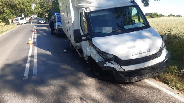 Wypadek na skrzyżowaniu Ziębickiej i Cukrowniczej
