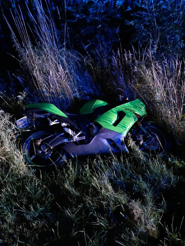 Śmiertelny wypadek motocyklisty na DW385