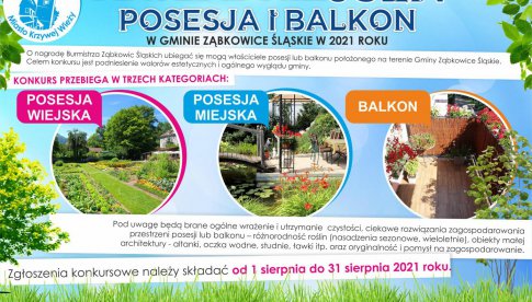 Konkurs na najładniejszą posesję i balkon w gminie Ząbkowice Śl.