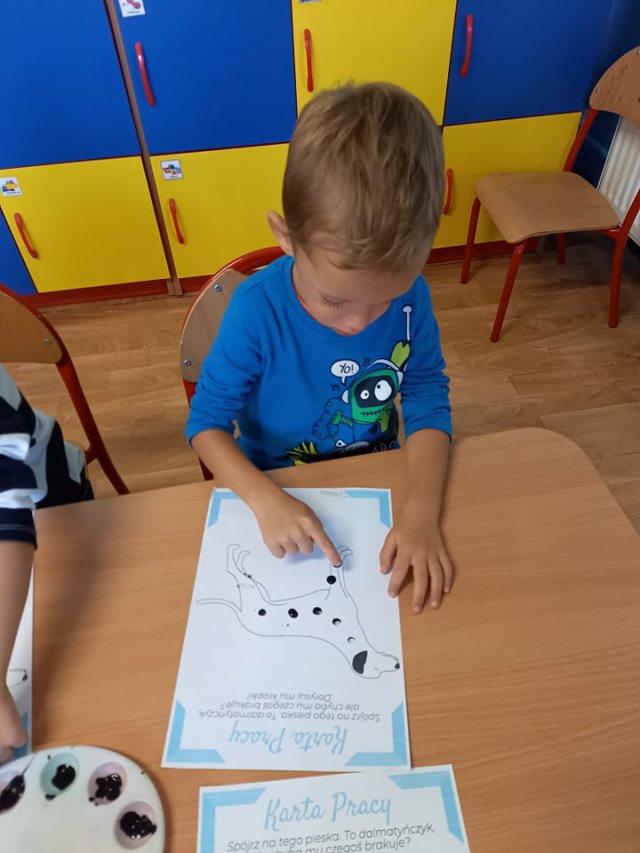 Dzień Kropki w przedszkolu w Kamieńcu Ząbkowickim