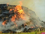 Pożar sterty słomy w Stolcu