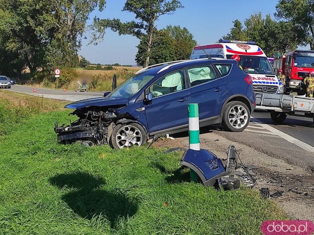 Wypadek na skrzyżowaniu dk8 i zjazdu na Tarnów
