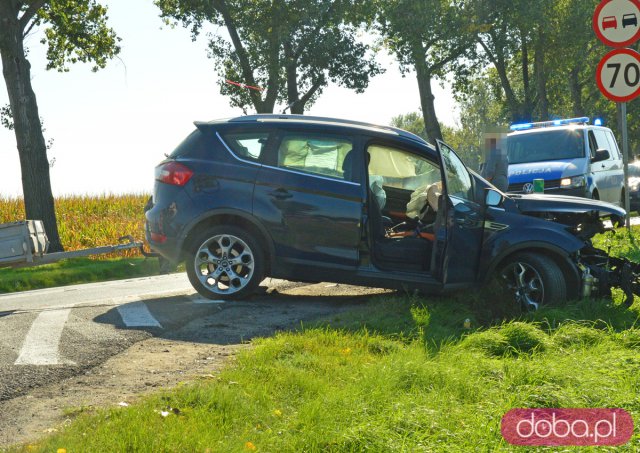Wypadek na skrzyżowaniu dk8 i zjazdu na Tarnów