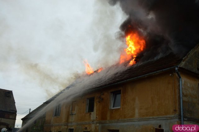 Pożar domu w Stoszowicach