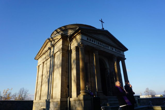 Uroczyste otwarcie odnowionego mauzoleum w Złotym Stoku