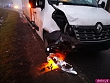 Zderzenie busa i osobówki na trasie Ząbkowice Śląskie - Stoszowice