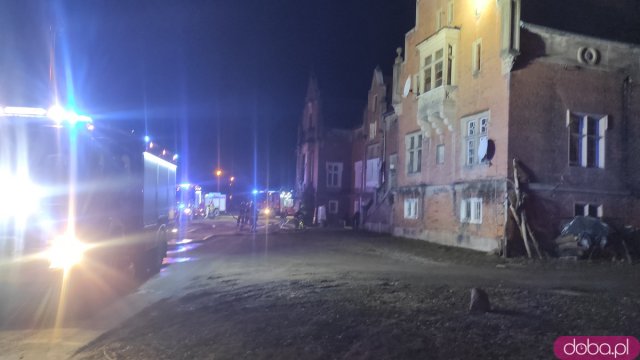 Pożar Domu Rządcy w Kamieńcu Ząbkowickim