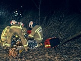 ćwiczenia strażaków z ratownikami medycznymi w Krzelkowie