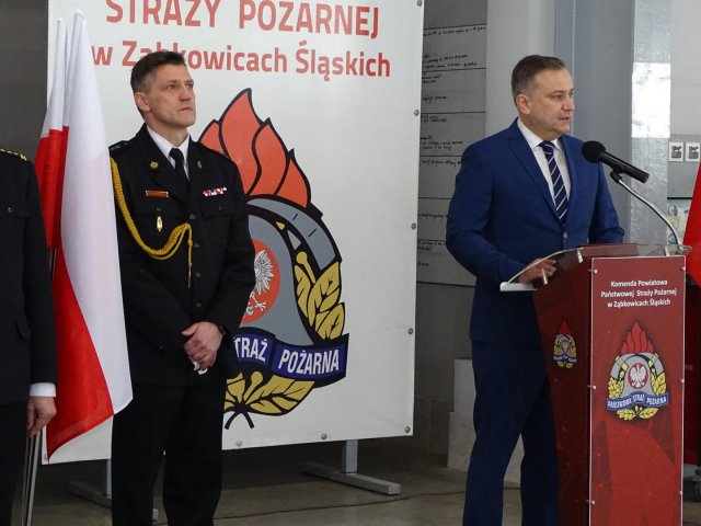 [FOTO] Komendant PSP w Ząbkowicach Śląskich odszedł na emeryturę