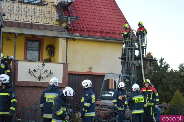 Pożar domu w Kozińcu