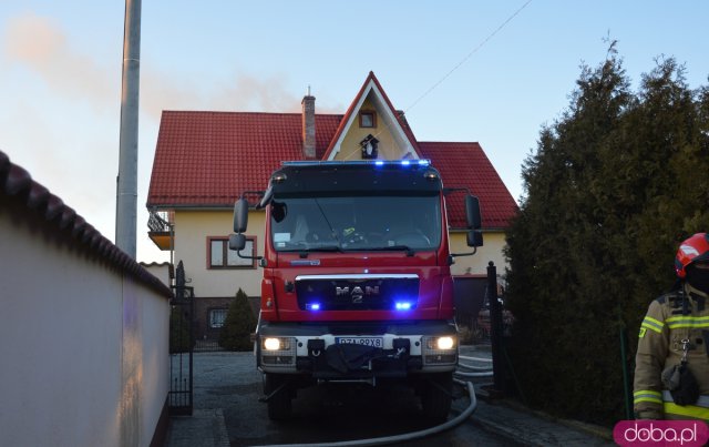Pożar domu w Kozińcu