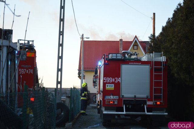 Pożar domu w Kozińcu
