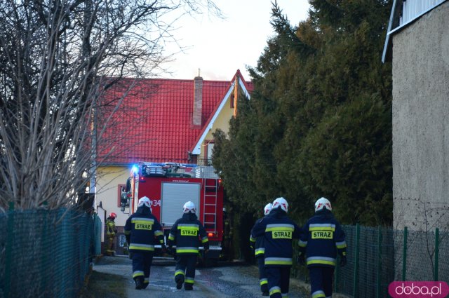 Pożar domu w Kozińcu