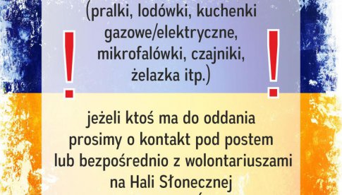 Zbiórka dla Ukraińców w gm. Ząbkowice Śl.: Lista pilnie potrzebnych rzeczy
