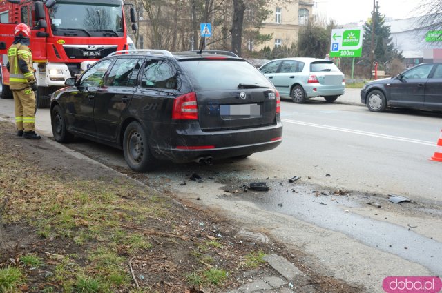 Zderzenie skody i toyoty na Wrocławskiej
