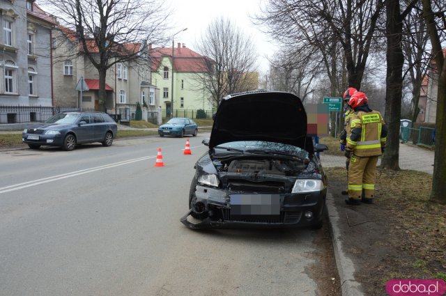 Zderzenie skody i toyoty na Wrocławskiej