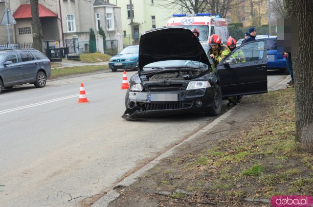 Zderzenie skody i toyoty na Wrocławskiej