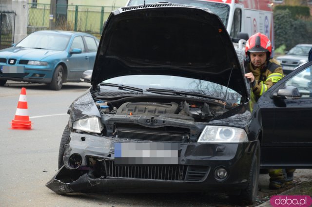 Zderzenie skody i toyoty na Wrocławskiej
