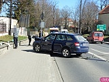 Zderzenie dwóch osobówek koło Aldi