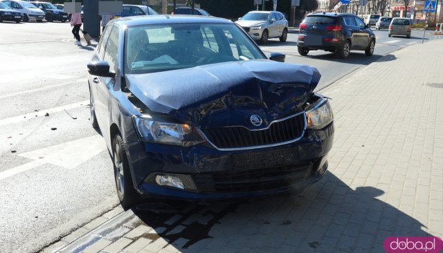 Zderzenie dwóch osobówek koło Aldi