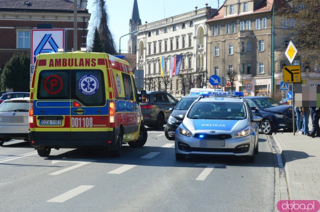 Zderzenie dwóch osobówek koło Aldi