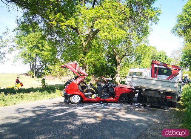 Wypadek DW 385 Ząbkowice Śl. - Ziębice