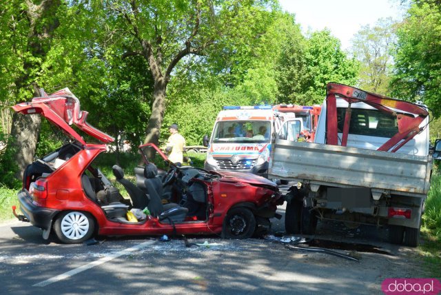 Wypadek DW 385 Ząbkowice Śl. - Ziębice