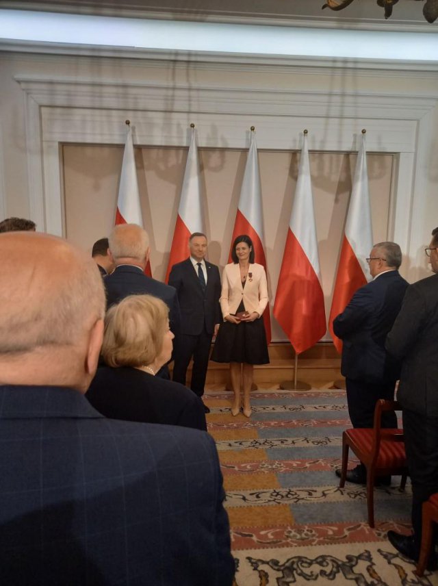 Złoty Krzyż Zasługi dla burmistrz Grażyny Orczyk