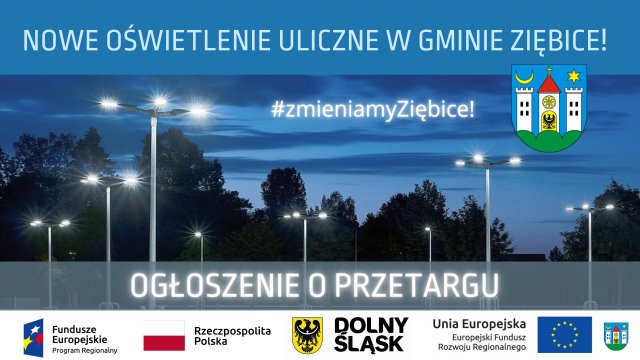 Nowe oświetlenie w gminie Ziębice - samorząd szuka wykonawcy