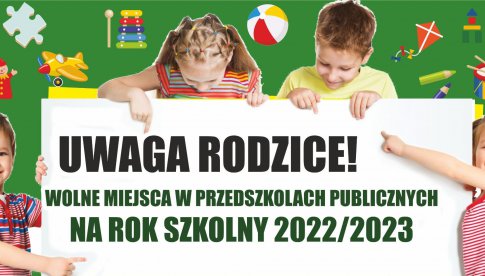 Wolne miejsca w przedszkolach gminy Ząbkowice Śląskie