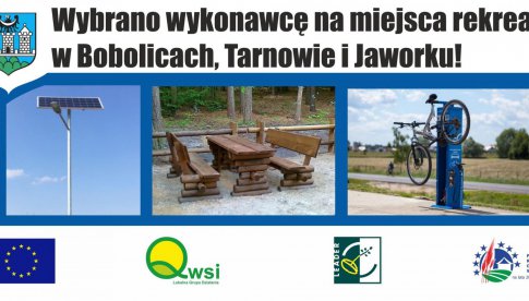 W Bobolicach, Tarnowie i Jaworku powstaną miejsca rekreacji przy ścieżkach rowerowych