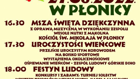 Dożynki gminy Złoty Stok w Płonicy