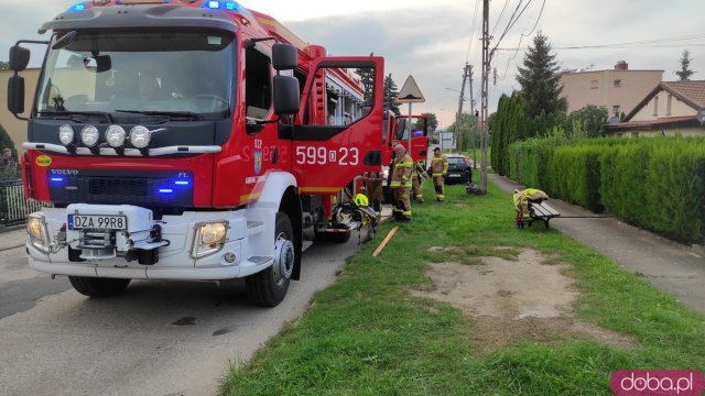 Pożar domu w Kamieńcu Ząbkowickim