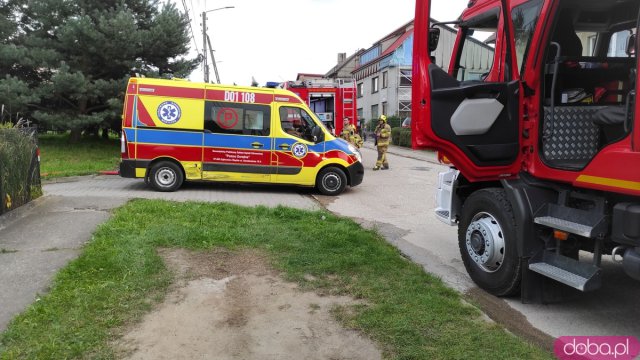 Pożar domu w Kamieńcu Ząbkowickim