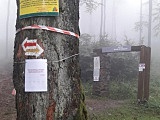 Wieża widokowa na Jaworniku zamknięta